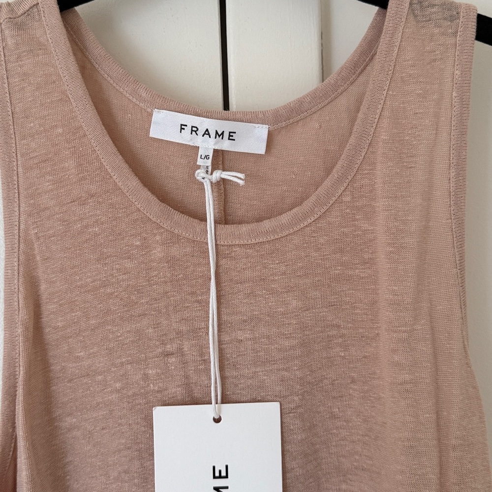 Frame Denim Women's Pale Pink Tank Top - Picture 3 of 6